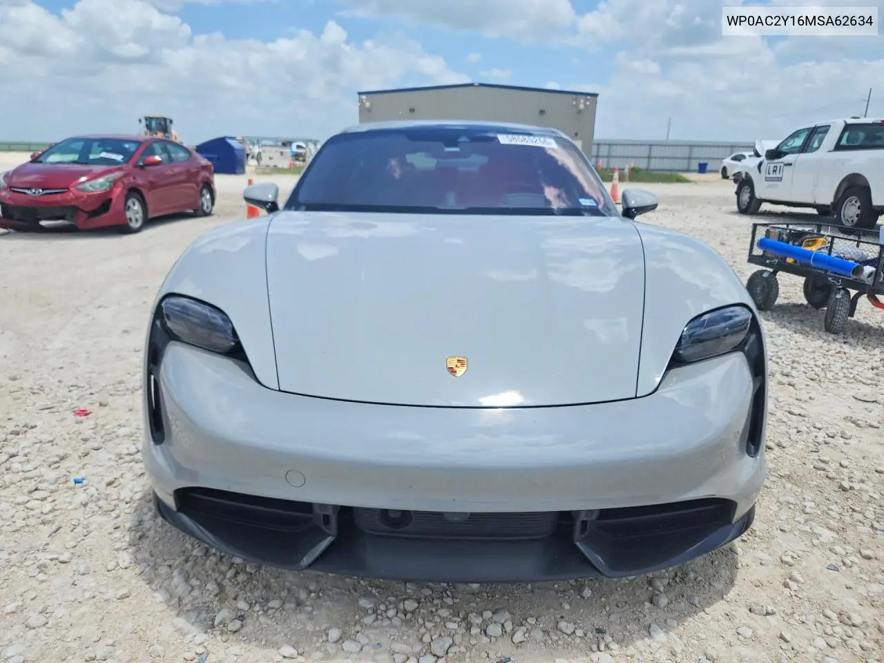 2021 Porsche Taycan Turbo VIN: WP0AC2Y16MSA62634 Lot: 58585266