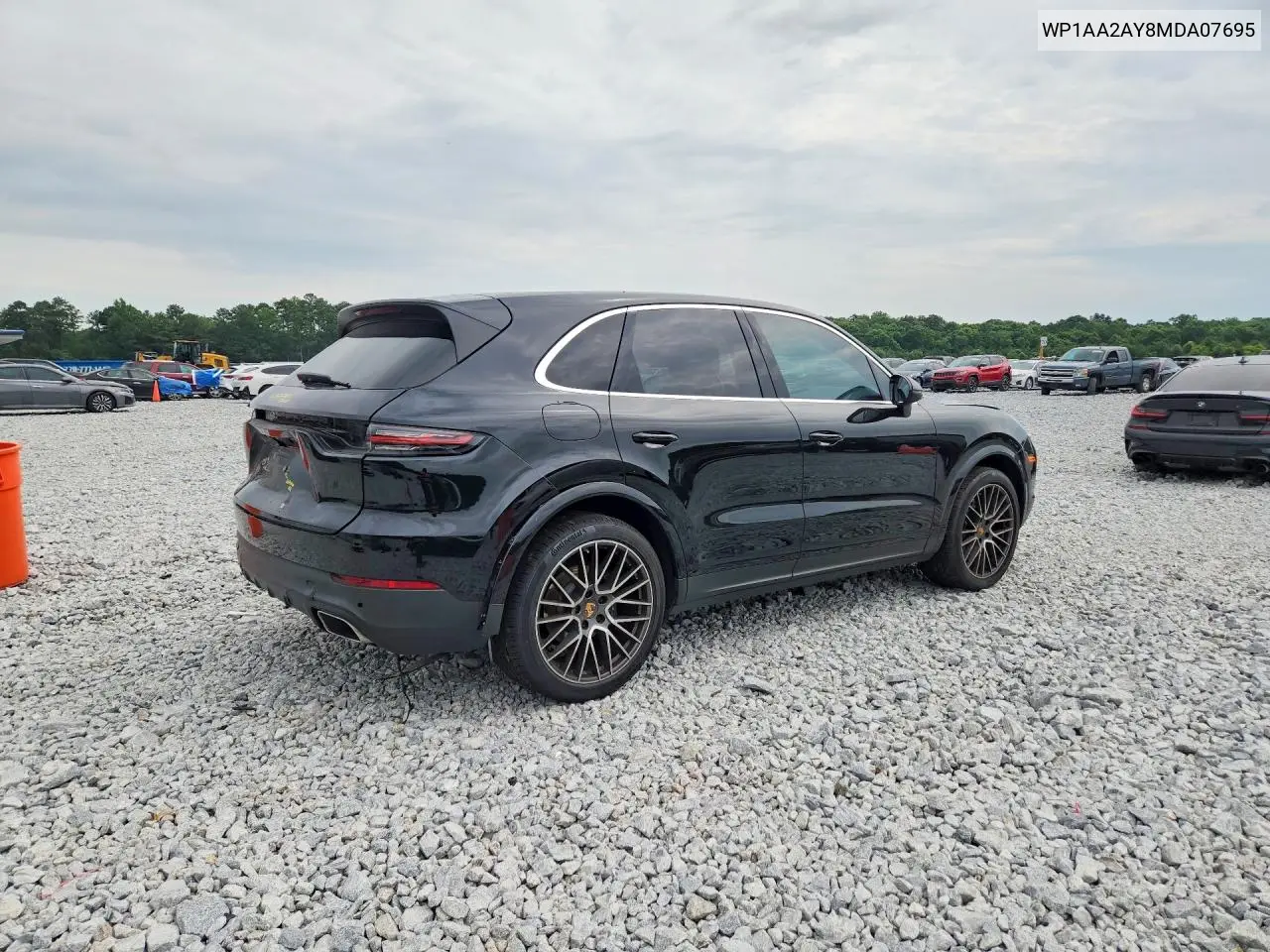 2021 Porsche Cayenne VIN: WP1AA2AY8MDA07695 Lot: 58698806