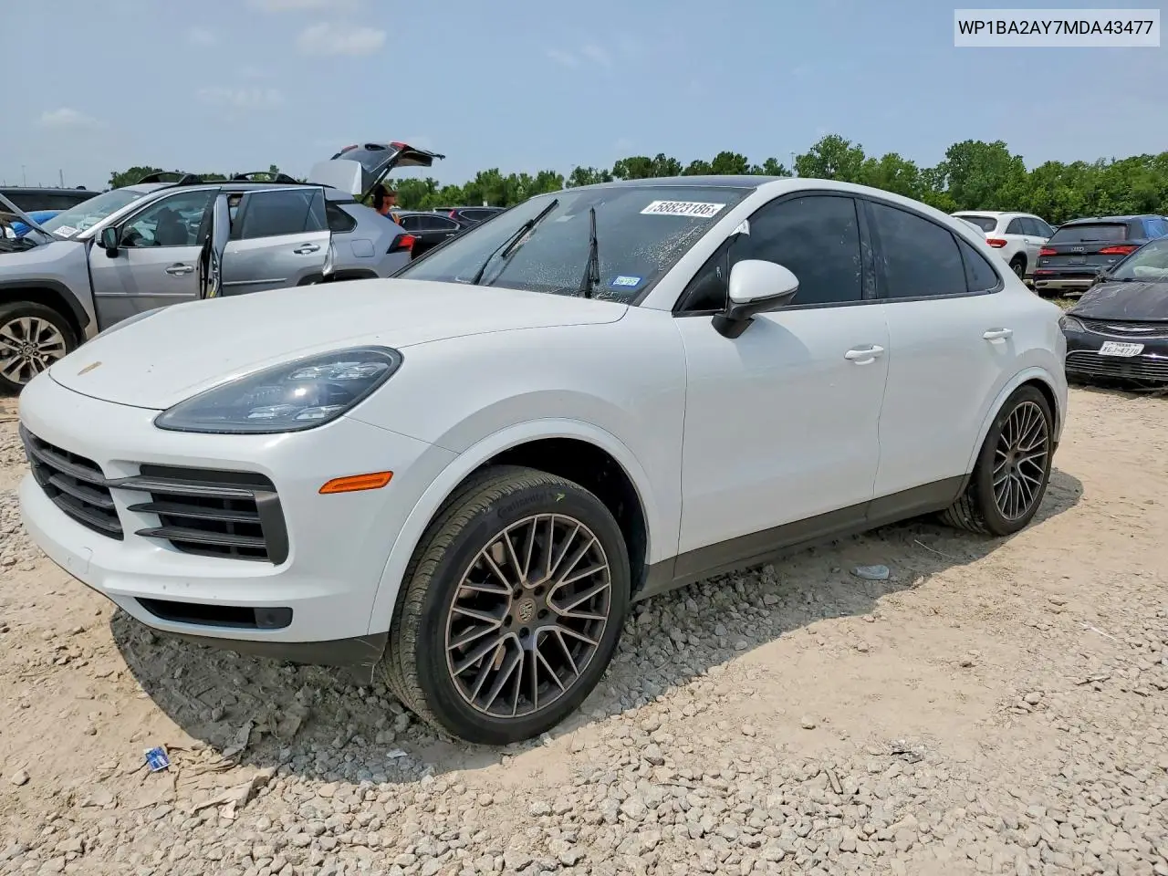 2021 Porsche Cayenne Coupe VIN: WP1BA2AY7MDA43477 Lot: 58823186