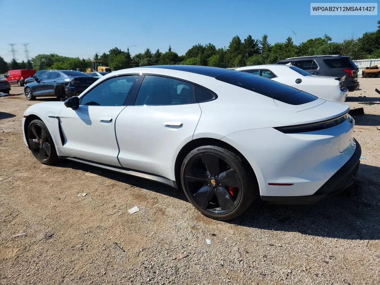 2021 Porsche Taycan 4S VIN: WP0AB2Y12MSA41427 Lot: 59713386