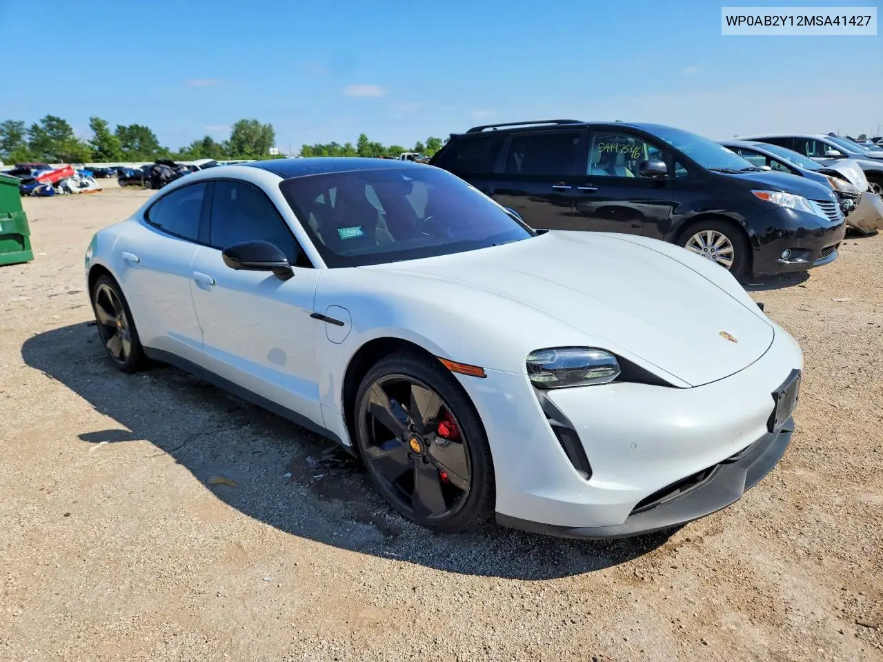 2021 Porsche Taycan 4S VIN: WP0AB2Y12MSA41427 Lot: 59713386