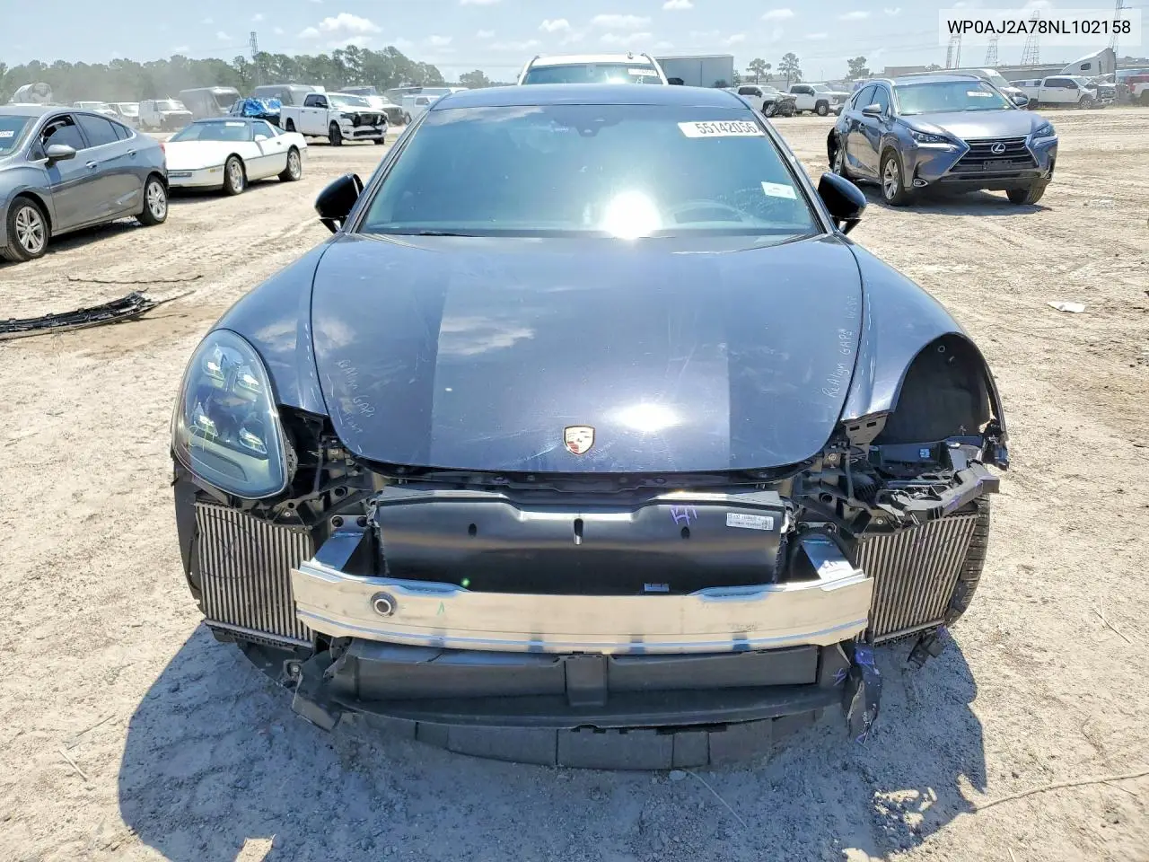 2022 Porsche Panamera Base VIN: WP0AJ2A78NL102158 Lot: 55142056