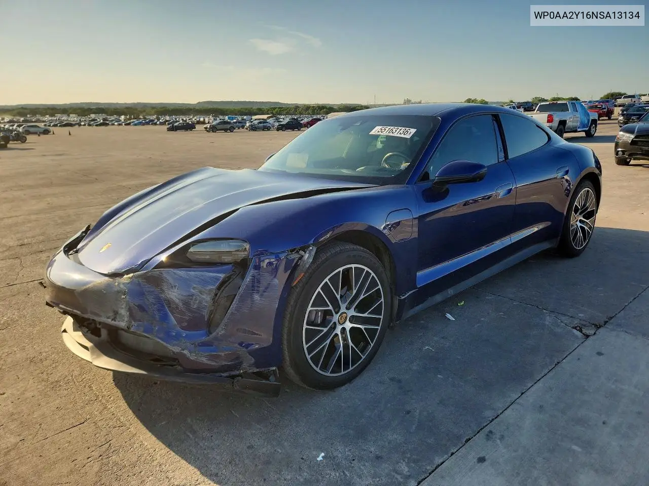 2022 Porsche Taycan VIN: WP0AA2Y16NSA13134 Lot: 55163136