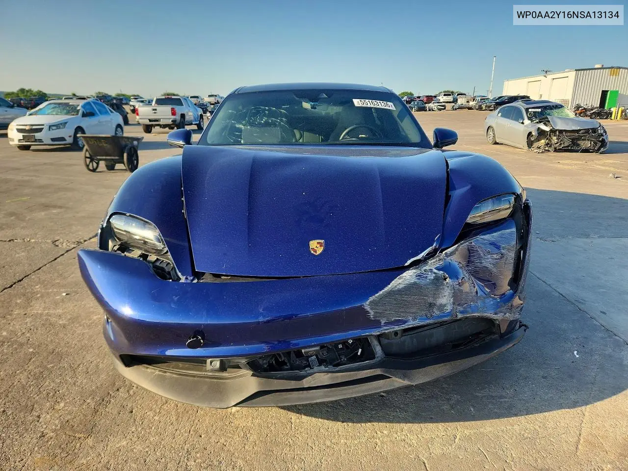 2022 Porsche Taycan VIN: WP0AA2Y16NSA13134 Lot: 55163136