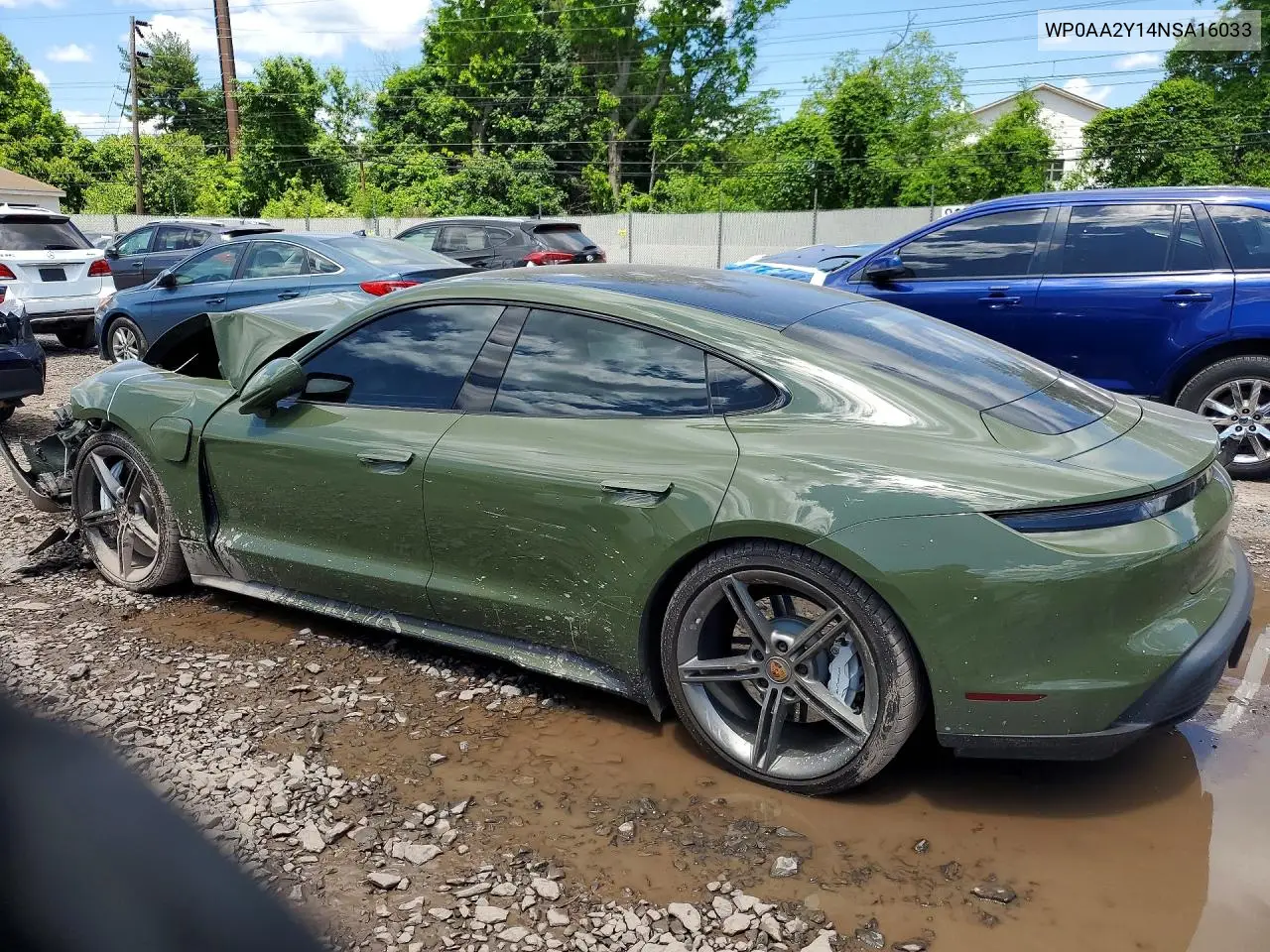 2022 Porsche Taycan VIN: WP0AA2Y14NSA16033 Lot: 55218746