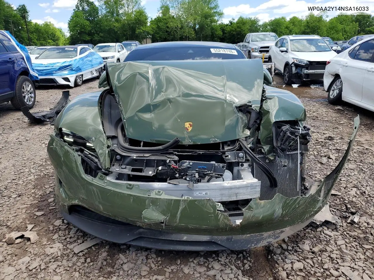 2022 Porsche Taycan VIN: WP0AA2Y14NSA16033 Lot: 55218746