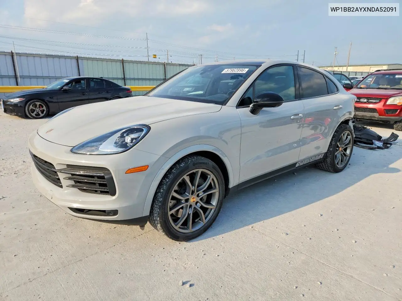 2022 Porsche Cayenne S Coupe VIN: WP1BB2AYXNDA52091 Lot: 57962896