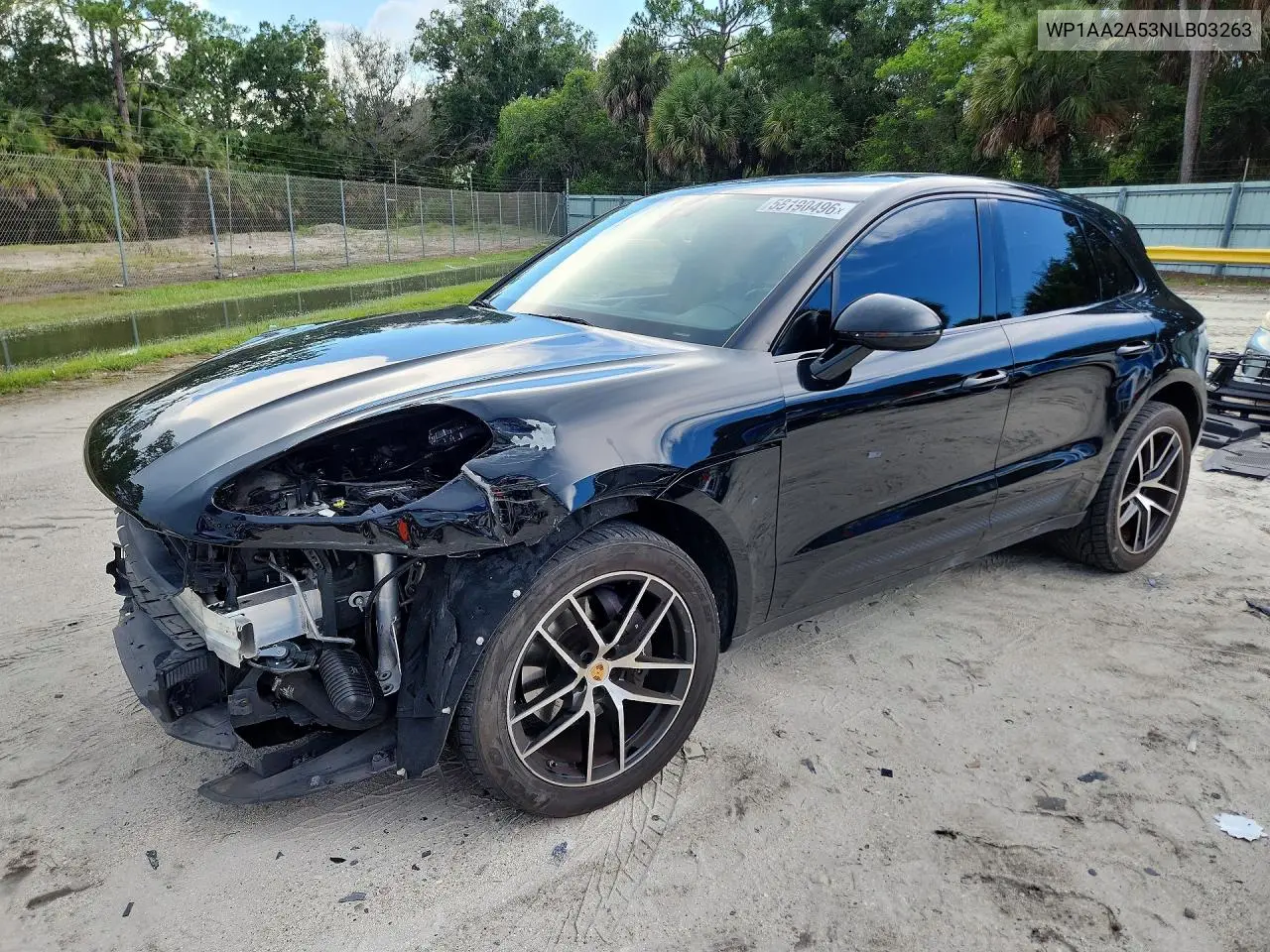 2022 Porsche Macan VIN: WP1AA2A53NLB03263 Lot: 58190496