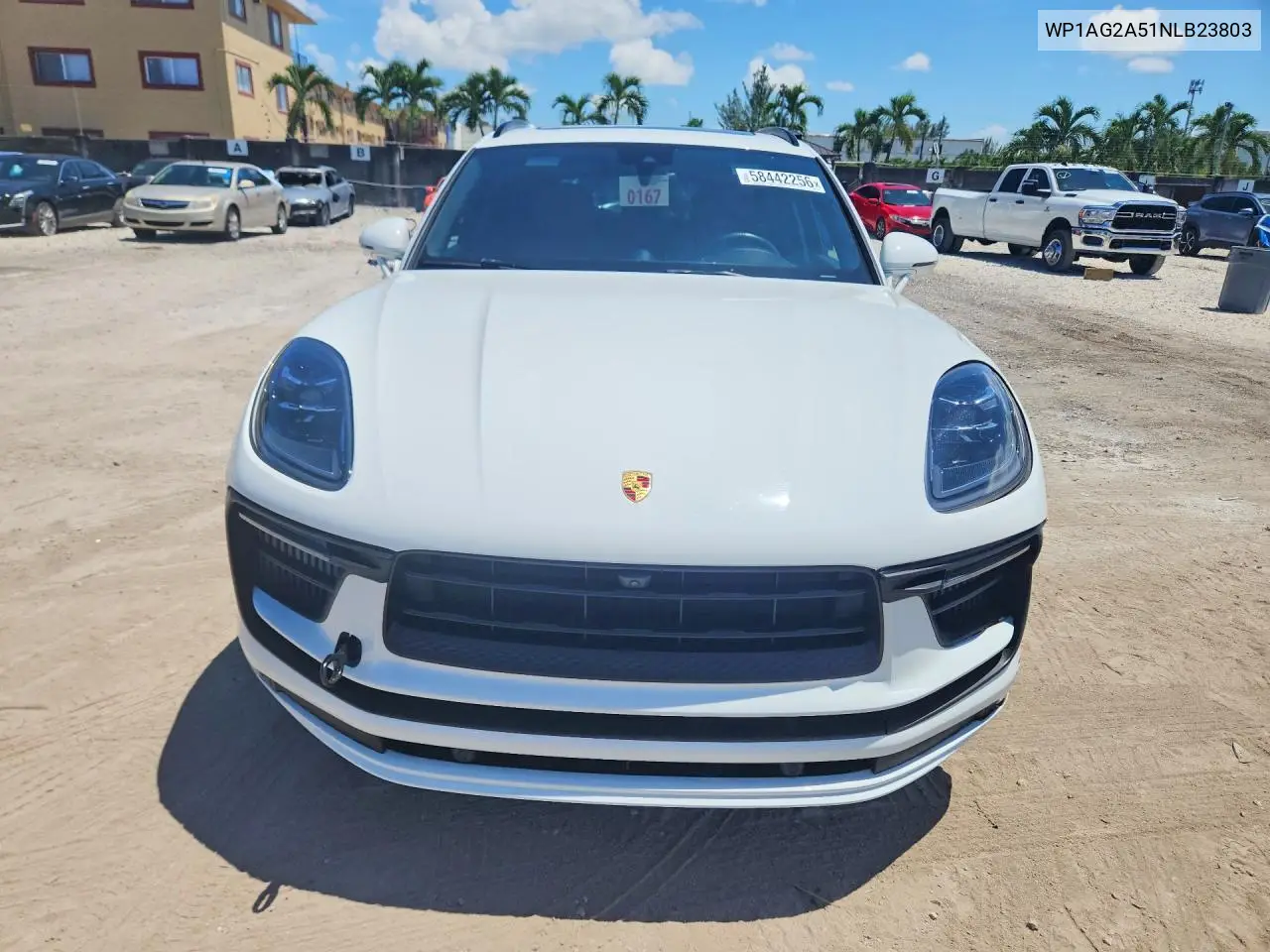 2022 Porsche Macan S VIN: WP1AG2A51NLB23803 Lot: 58442256