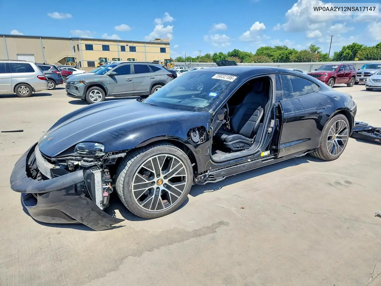 2022 Porsche Taycan VIN: WP0AA2Y12NSA17147 Lot: 59032186