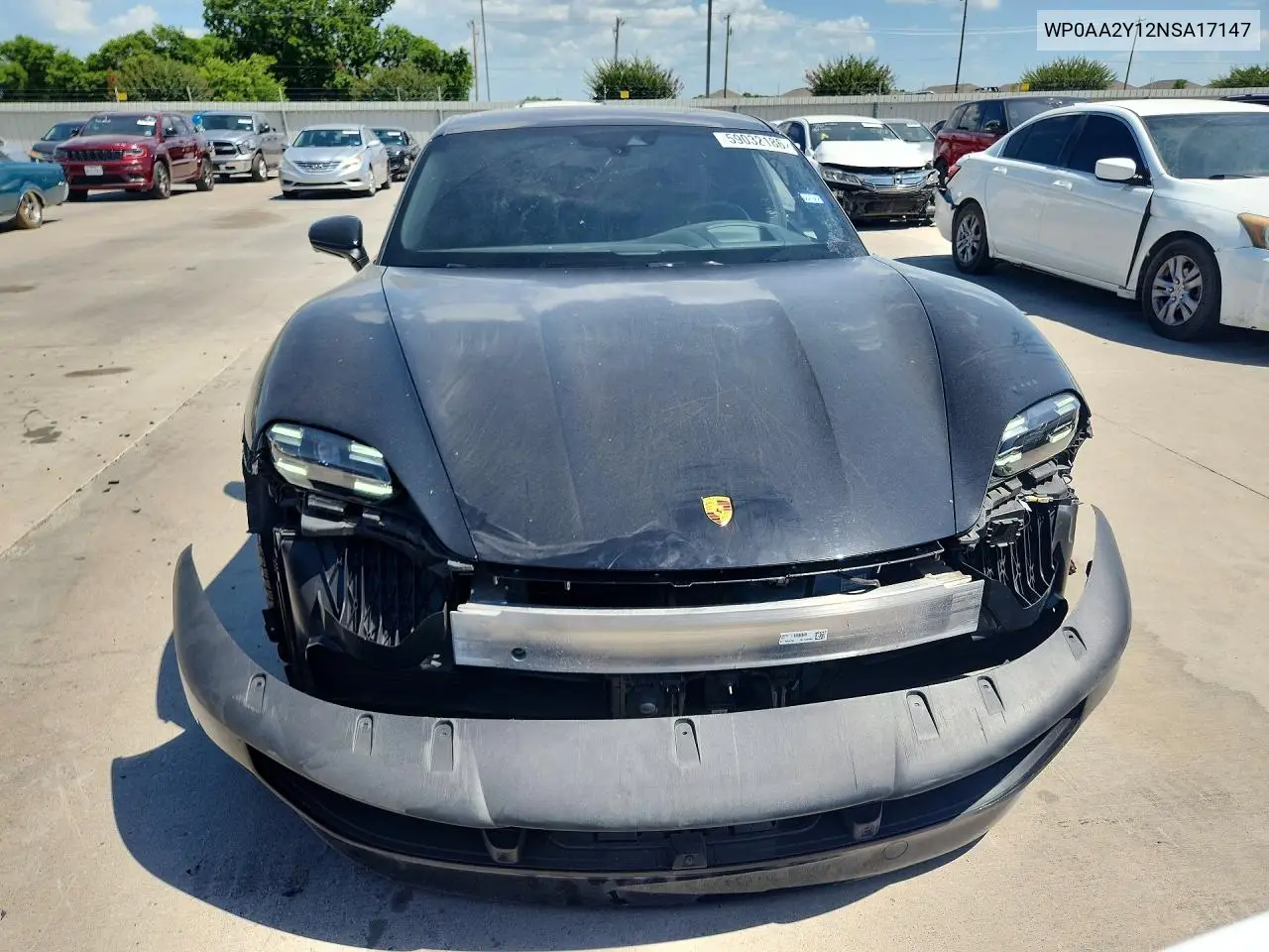 2022 Porsche Taycan VIN: WP0AA2Y12NSA17147 Lot: 59032186
