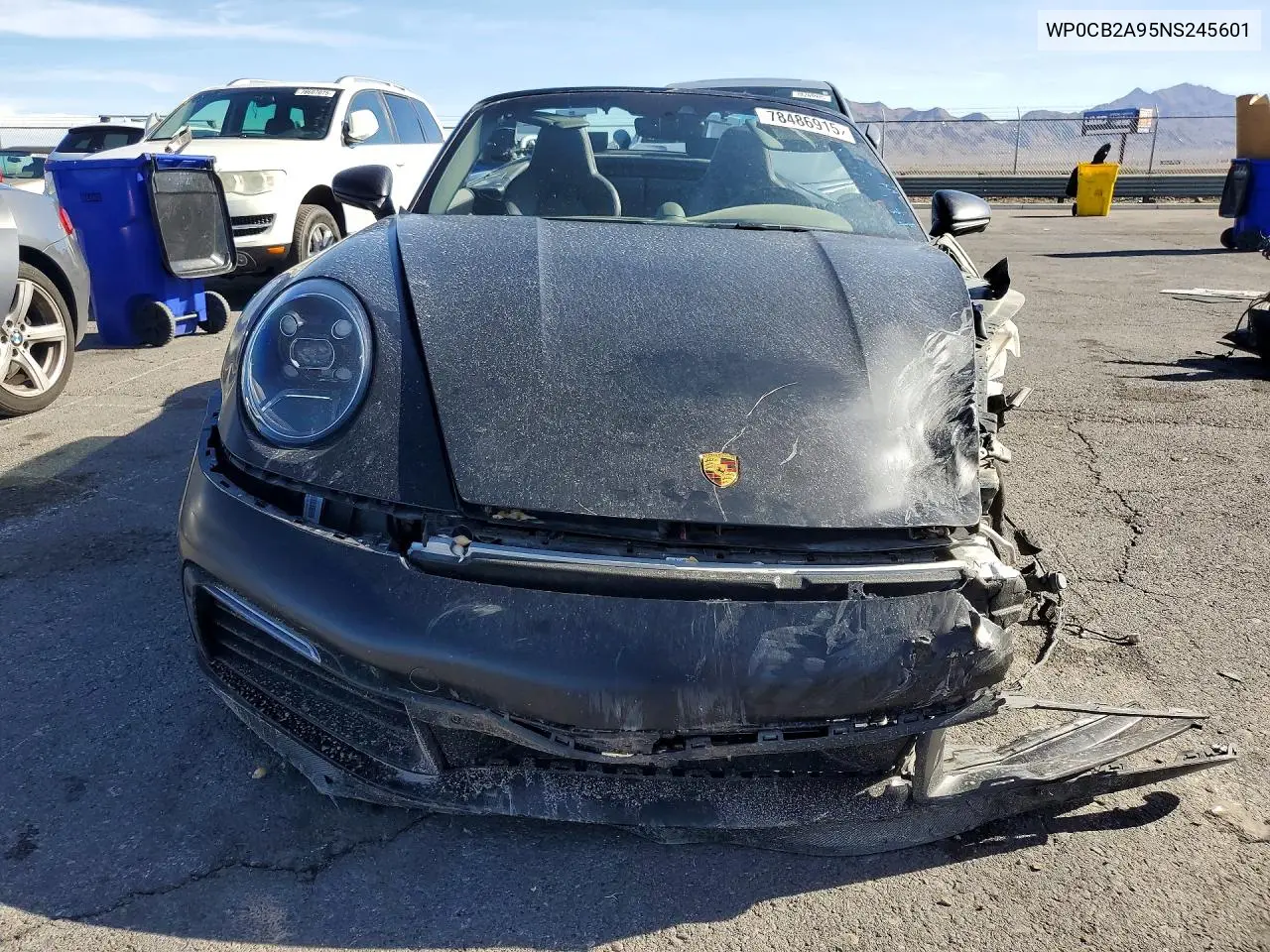 2022 Porsche 911 Carrera S VIN: WP0CB2A95NS245601 Lot: 78486915