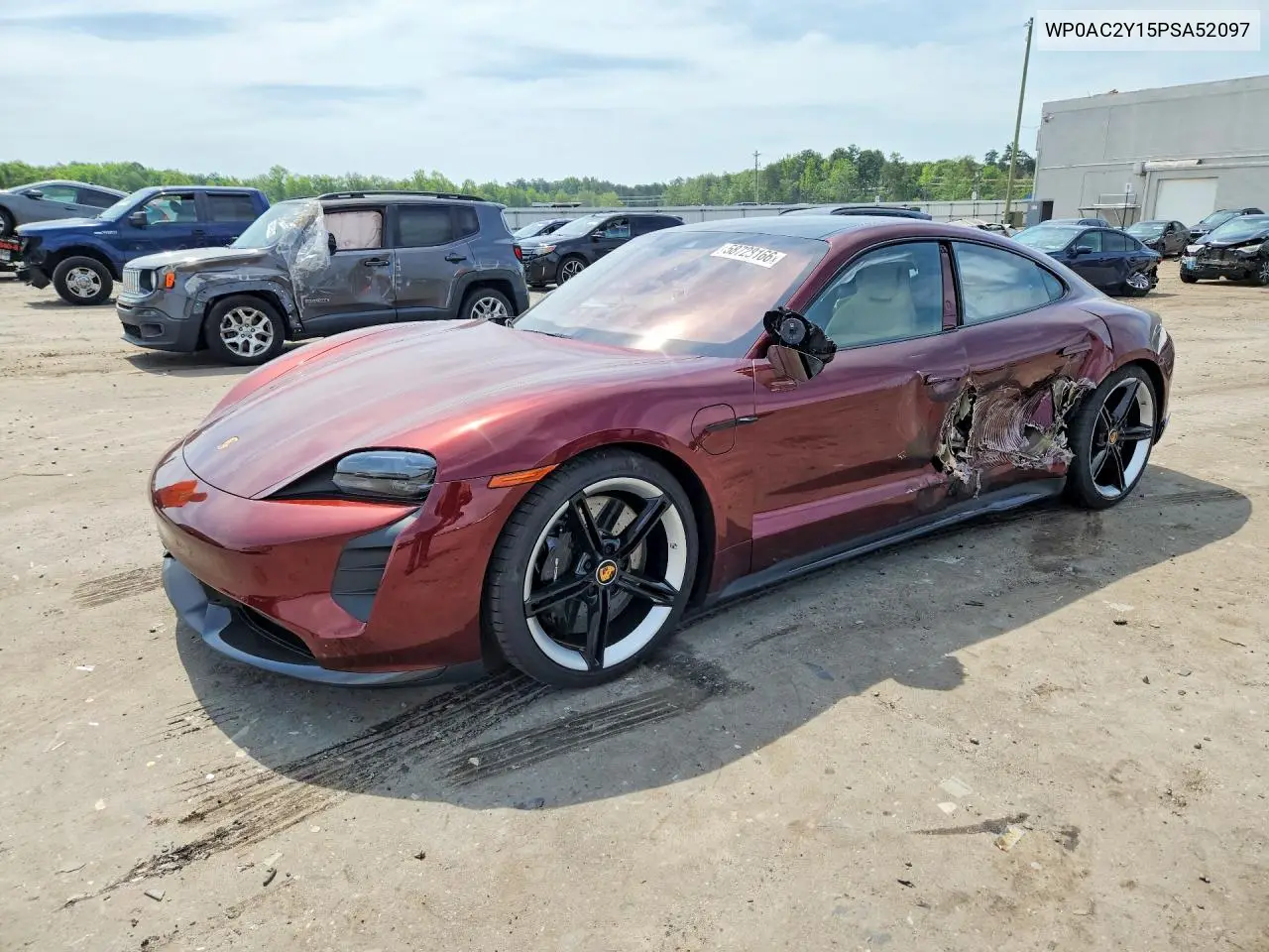 2023 Porsche Taycan Turbo VIN: WP0AC2Y15PSA52097 Lot: 58728166