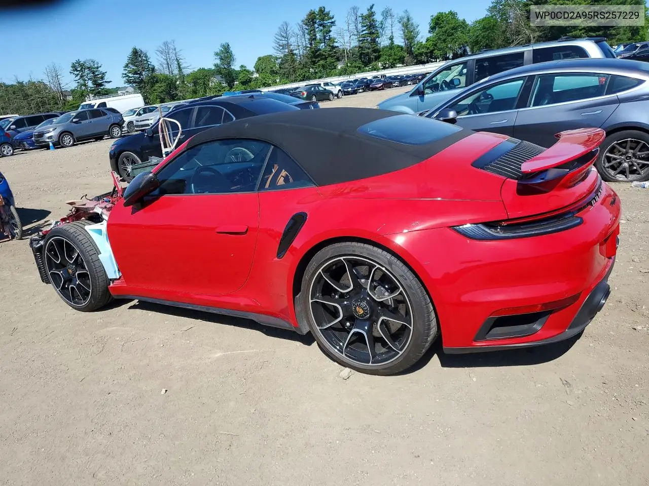 2024 Porsche 911 Turbo VIN: WP0CD2A95RS257229 Lot: 55202316