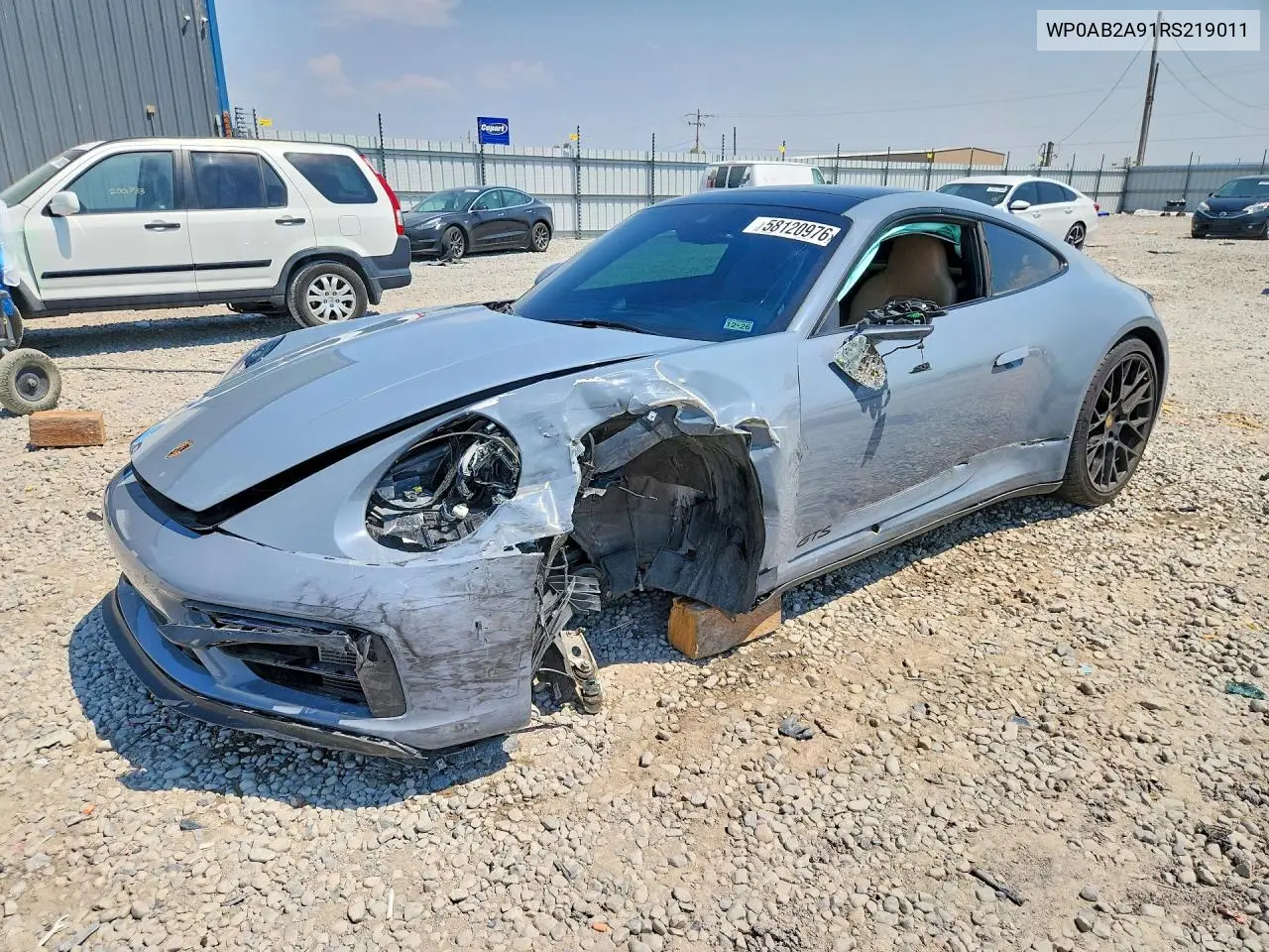 2024 Porsche 911 Carrera S VIN: WP0AB2A91RS219011 Lot: 58120976
