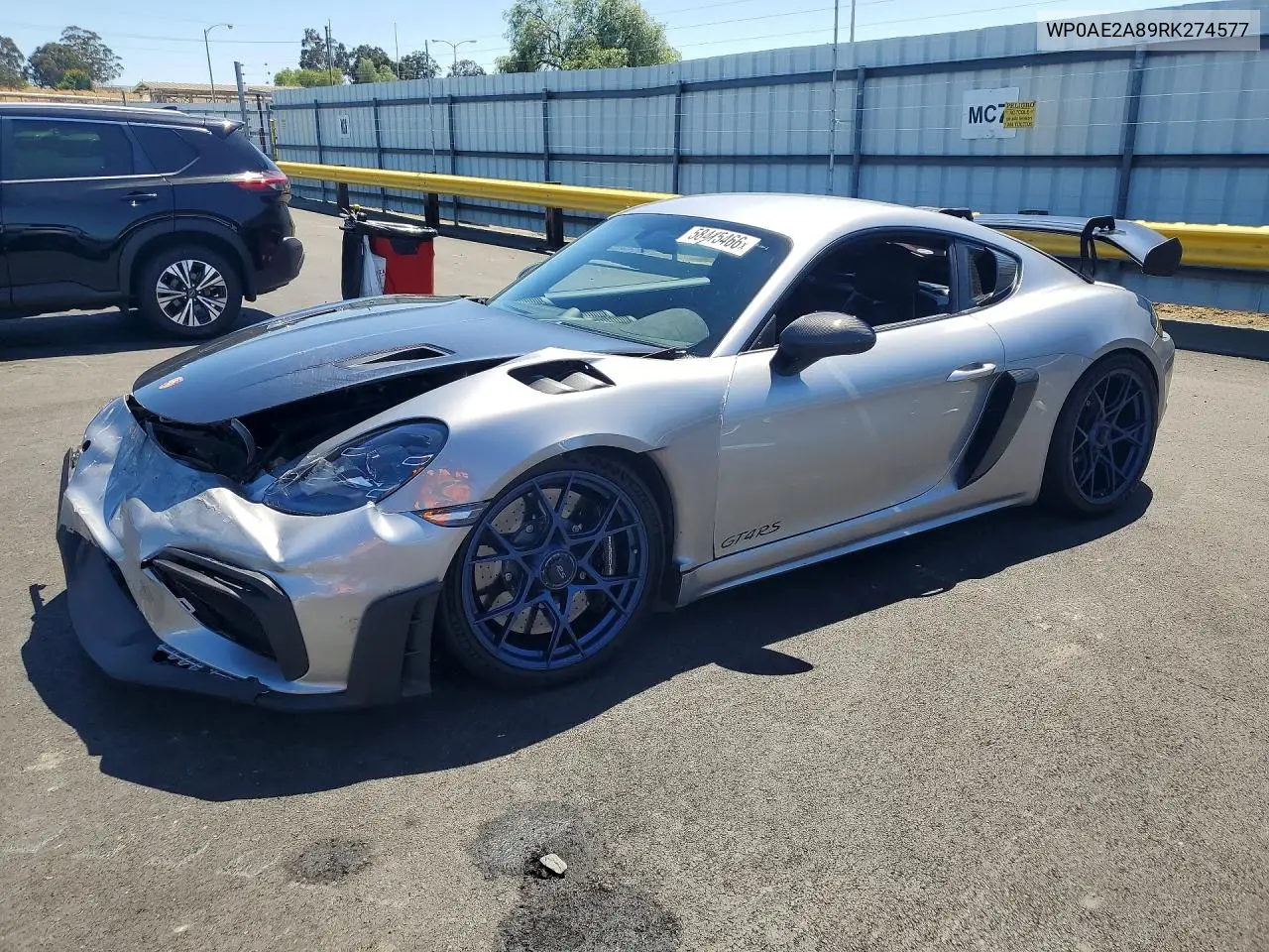 2024 Porsche Cayman Gt4 Rs VIN: WP0AE2A89RK274577 Lot: 58415466
