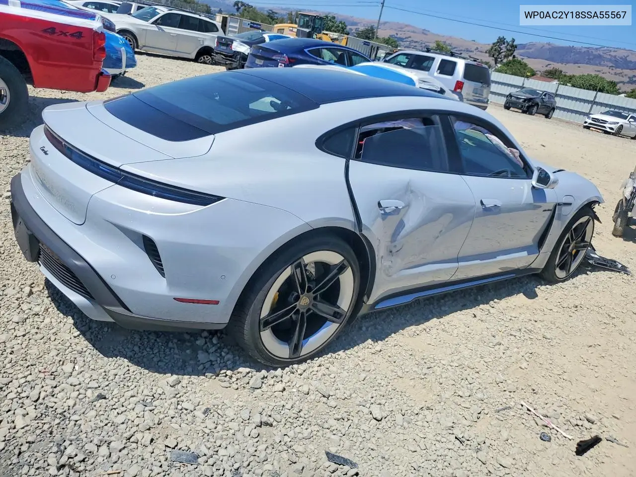 2025 Porsche Taycan Turbo VIN: WP0AC2Y18SSA55567 Lot: 58798466