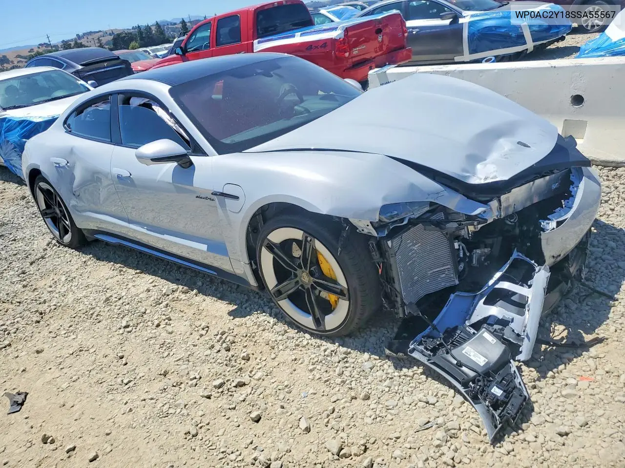 2025 Porsche Taycan Turbo VIN: WP0AC2Y18SSA55567 Lot: 58798466
