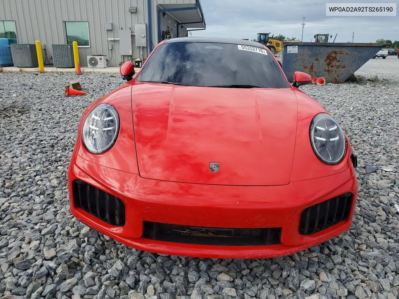 2026 Porsche 911 Turbo S VIN: WP0AD2A92TS265190 Lot: 56353716