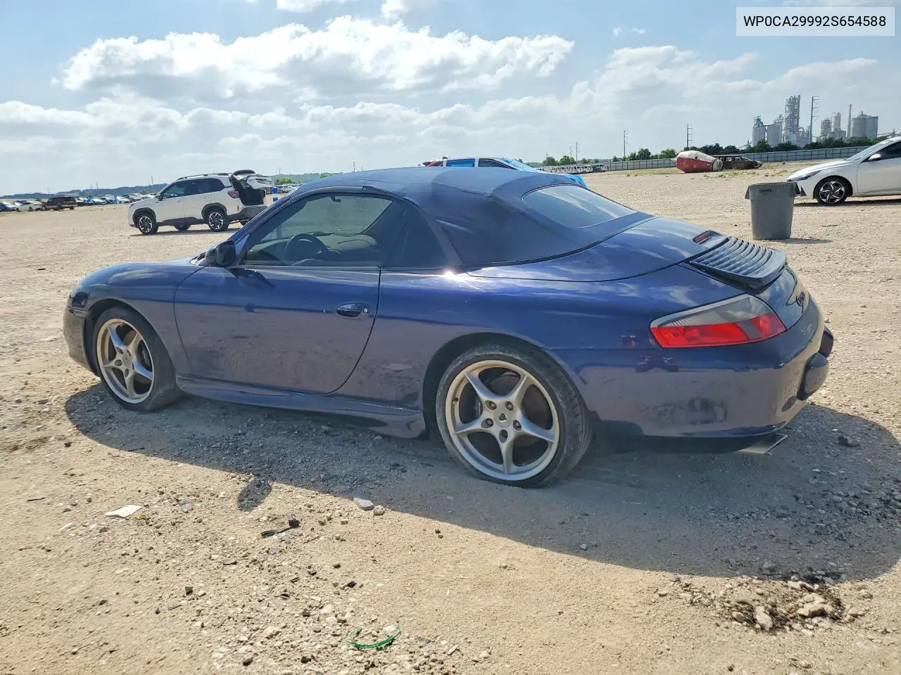 2002 Porsche 911 Carrera 2 VIN: WP0CA29992S654588 Lot: 58386366