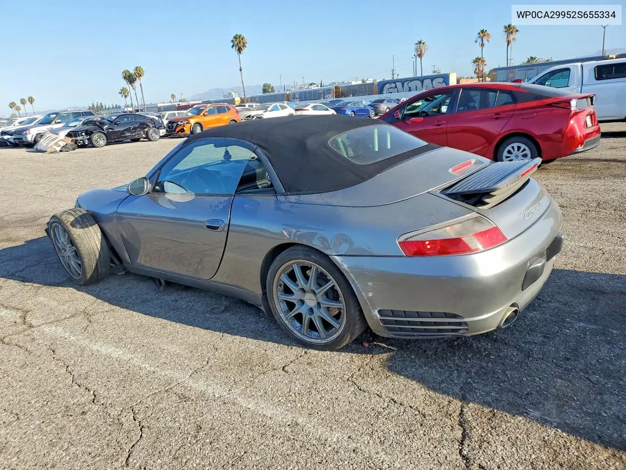2002 Porsche 911 Carrera 2 VIN: WP0CA29952S655334 Lot: 61794916