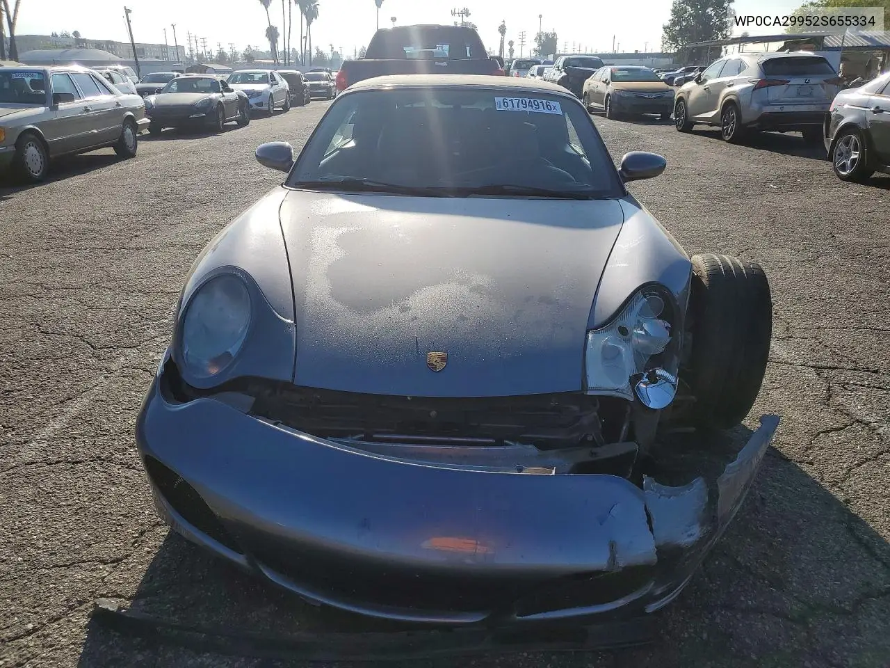 2002 Porsche 911 Carrera 2 VIN: WP0CA29952S655334 Lot: 61794916