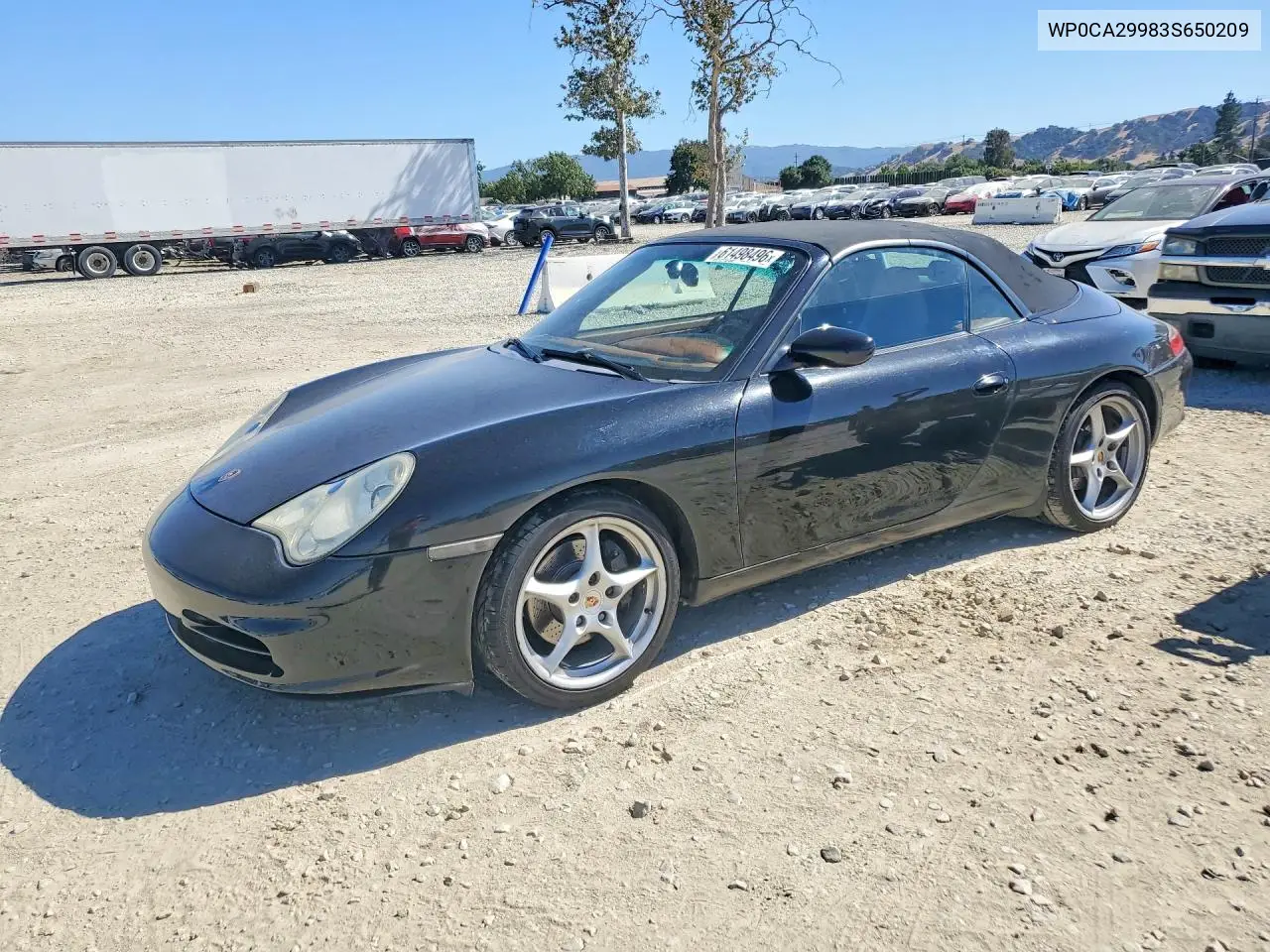 2003 Porsche 911 VIN: WP0CA29983S650209 Lot: 61498496