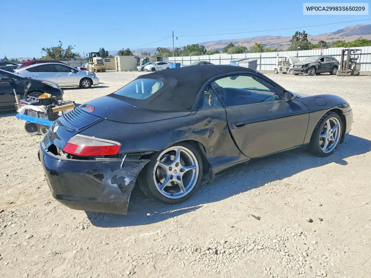 2003 Porsche 911 VIN: WP0CA29983S650209 Lot: 61498496