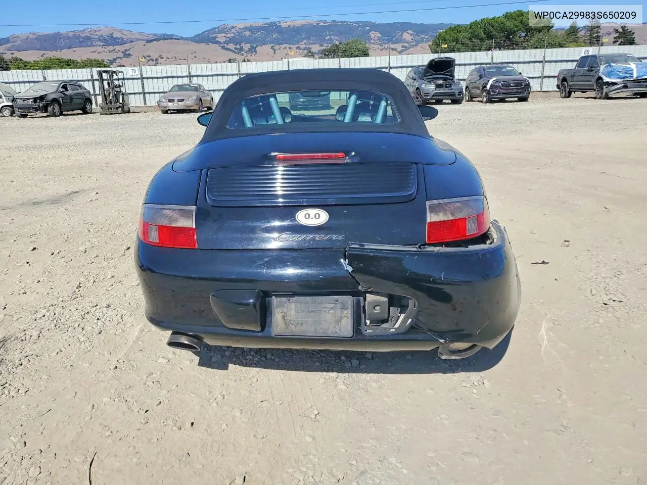 2003 Porsche 911 VIN: WP0CA29983S650209 Lot: 61498496