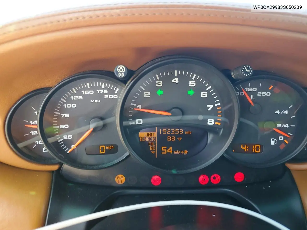 2003 Porsche 911 VIN: WP0CA29983S650209 Lot: 61498496