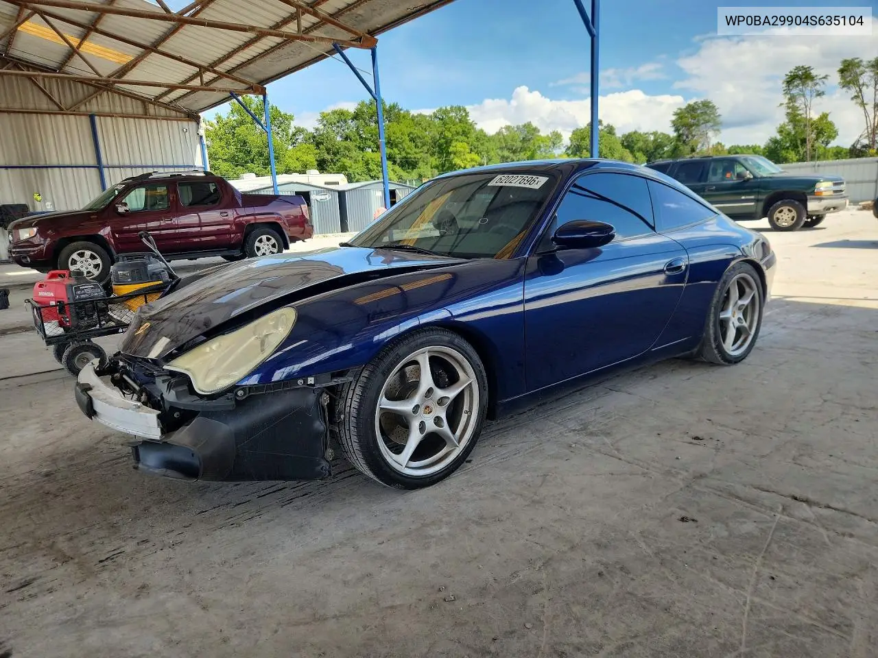 2004 Porsche 911 Targa VIN: WP0BA29904S635104 Lot: 62027696