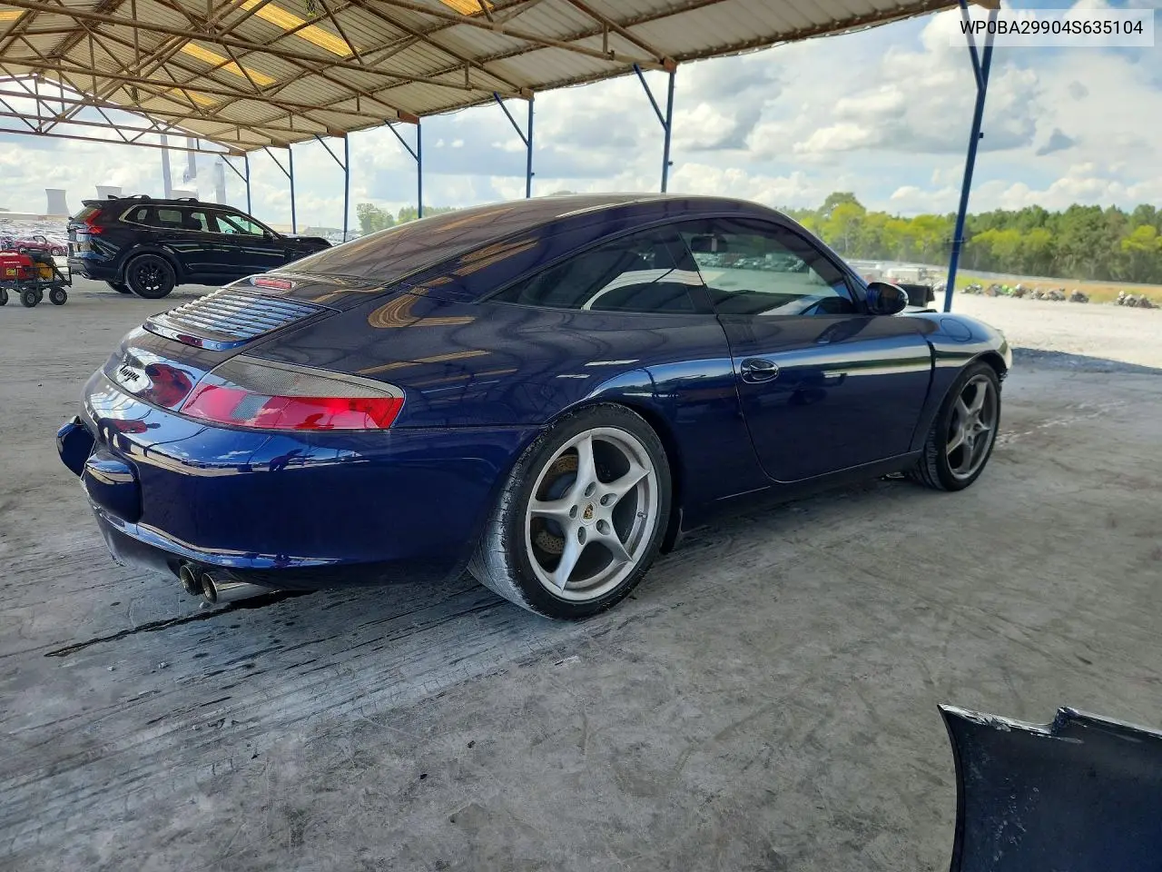 2004 Porsche 911 Targa VIN: WP0BA29904S635104 Lot: 62027696