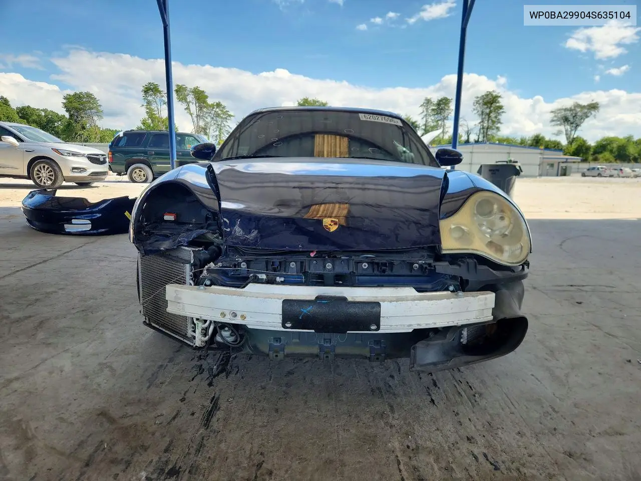 2004 Porsche 911 Targa VIN: WP0BA29904S635104 Lot: 62027696