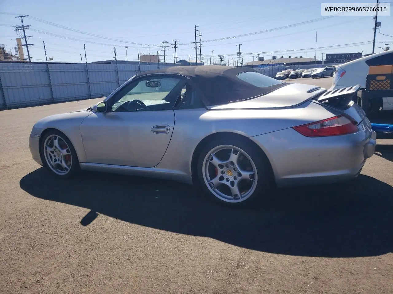 2006 Porsche 911 Carrera S Cabriolet VIN: WP0CB29966S766915 Lot: 47978746
