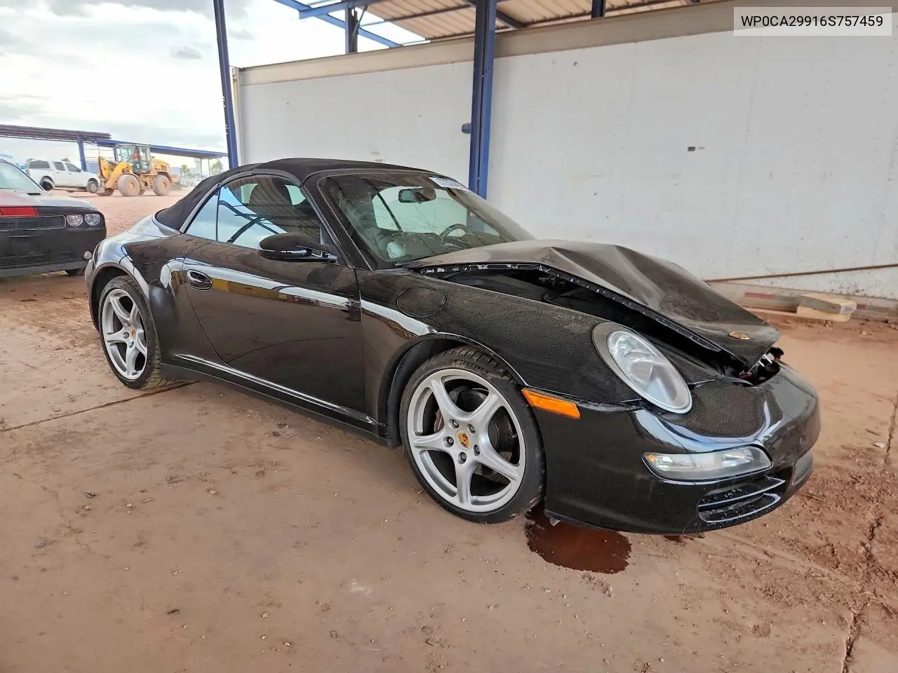 2006 Porsche 911 New Generation Carrera Cabriolet VIN: WP0CA29916S757459 Lot: 77374495