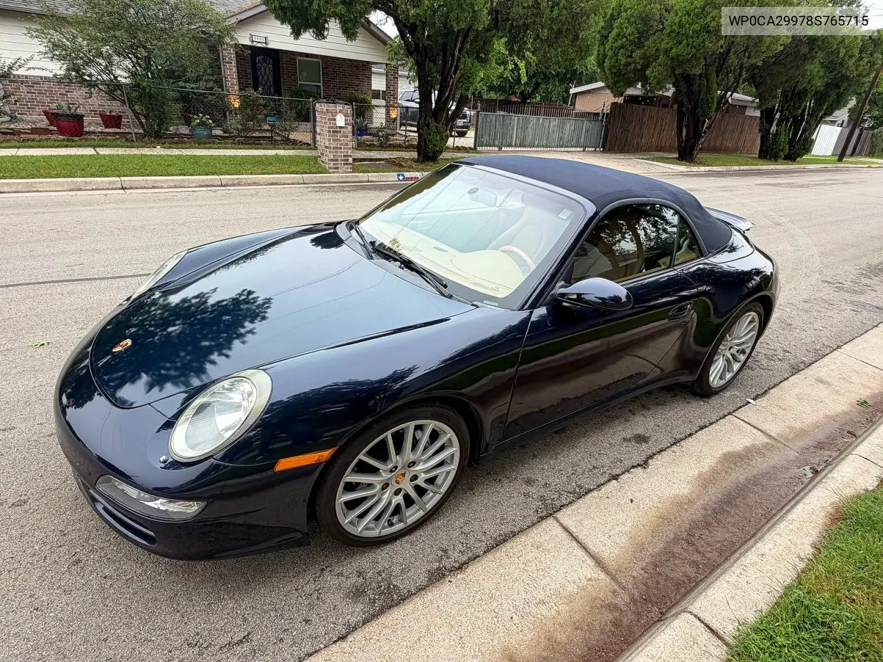 2008 Porsche 911 Carrera Cabriolet VIN: WP0CA29978S765715 Lot: 54539176