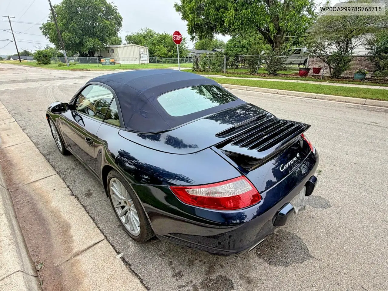 2008 Porsche 911 Carrera Cabriolet VIN: WP0CA29978S765715 Lot: 54539176