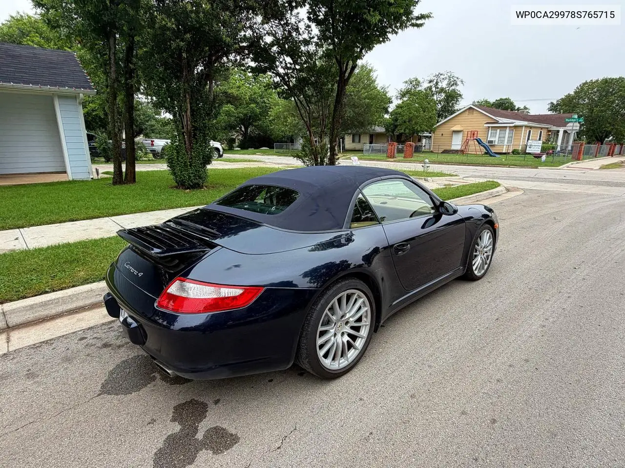 2008 Porsche 911 Carrera Cabriolet VIN: WP0CA29978S765715 Lot: 54539176