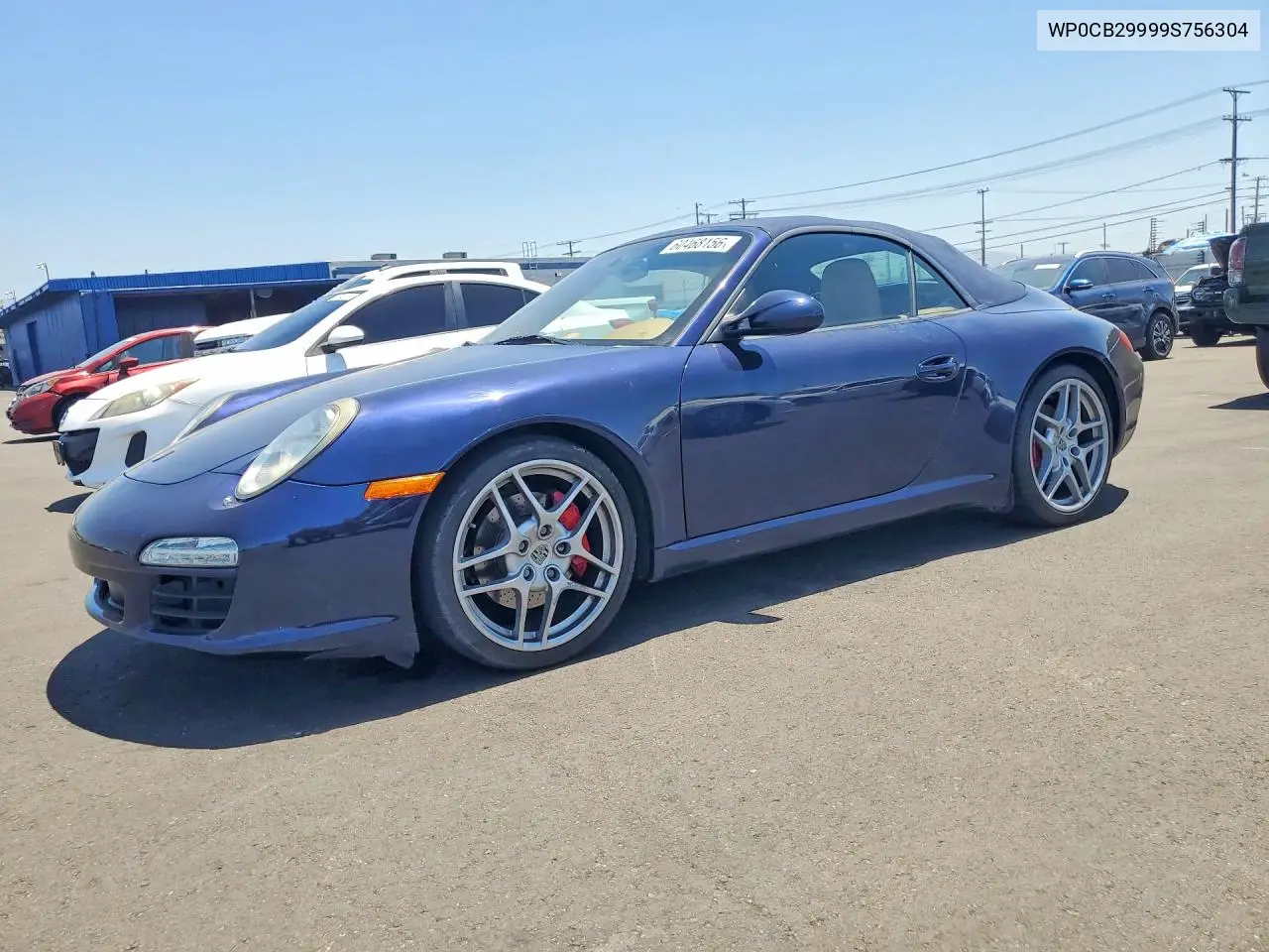 2009 Porsche 911 Carrera S Cabriolet/Carrera 4S VIN: WP0CB29999S756304 Lot: 60468156