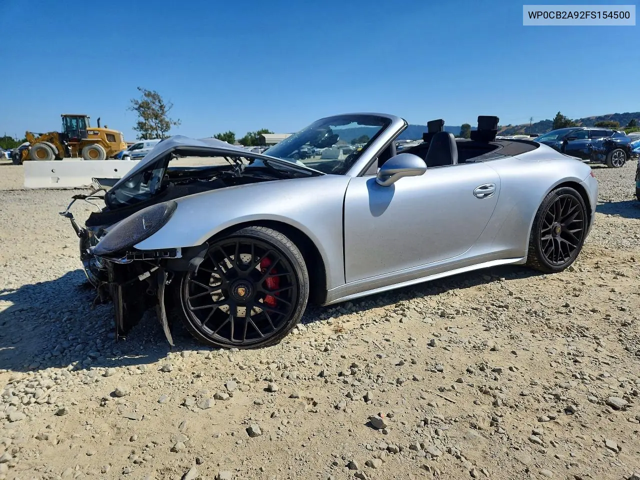 2015 Porsche 911 Carrera S VIN: WP0CB2A92FS154500 Lot: 58848106