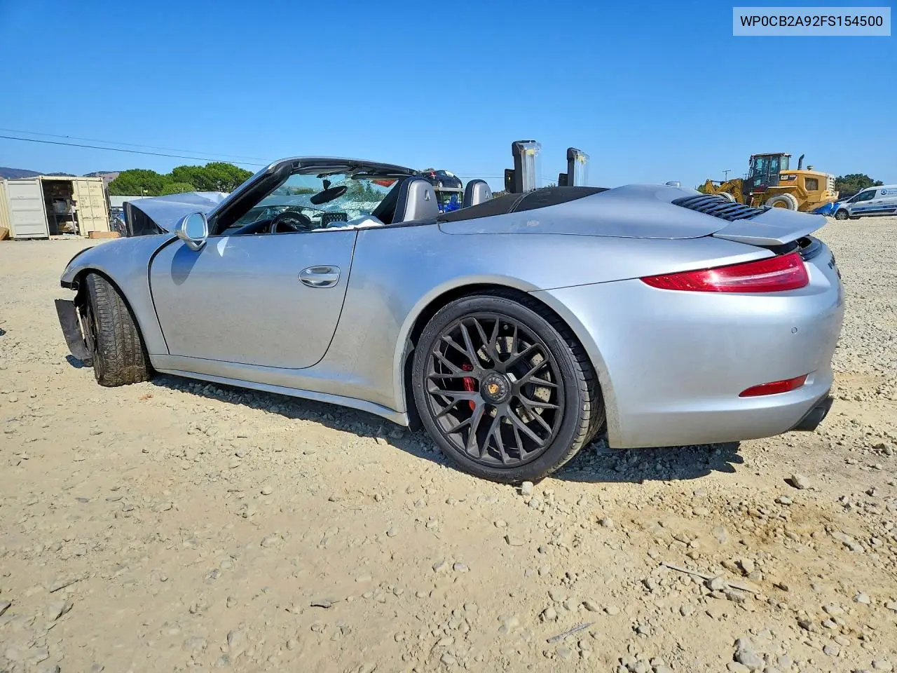 2015 Porsche 911 Carrera S VIN: WP0CB2A92FS154500 Lot: 58848106