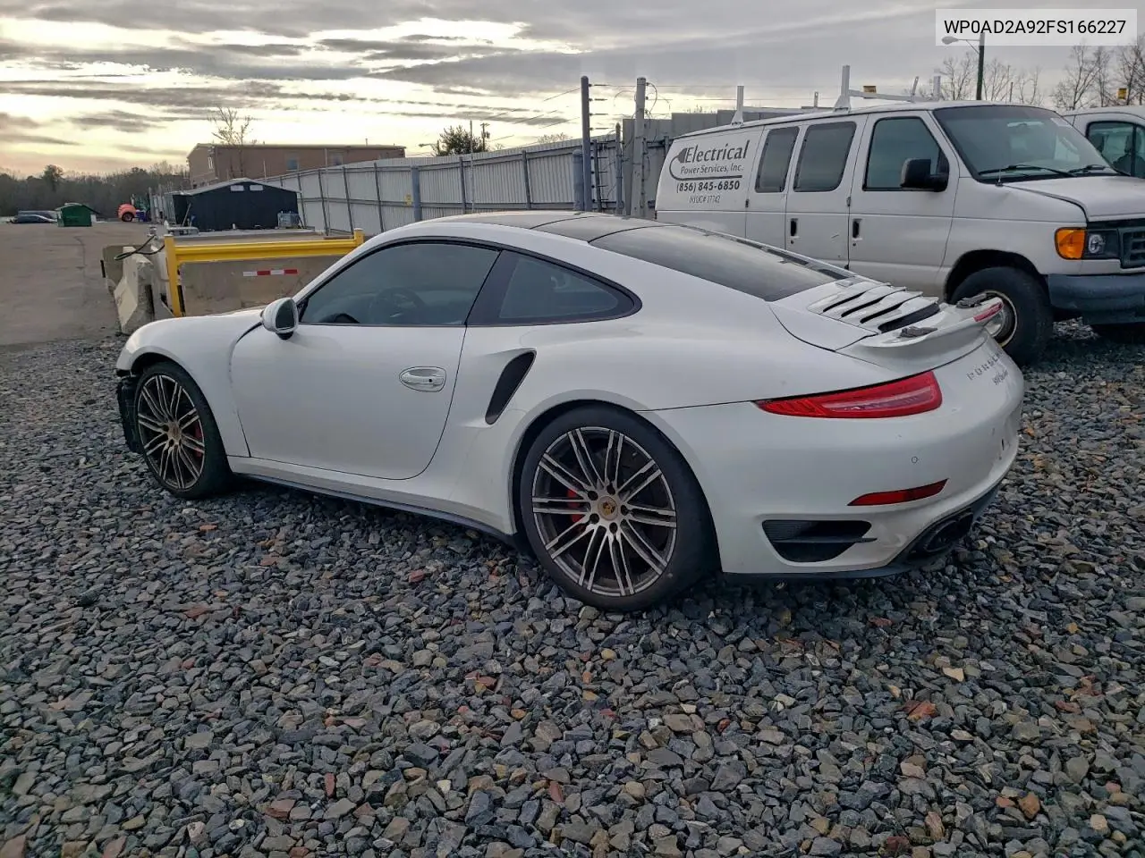 2015 Porsche 911 Turbo VIN: WP0AD2A92FS166227 Lot: 74494825