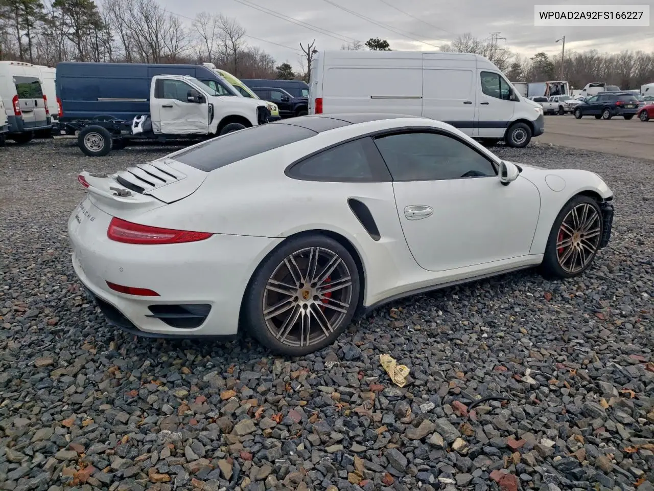 2015 Porsche 911 Turbo VIN: WP0AD2A92FS166227 Lot: 74494825