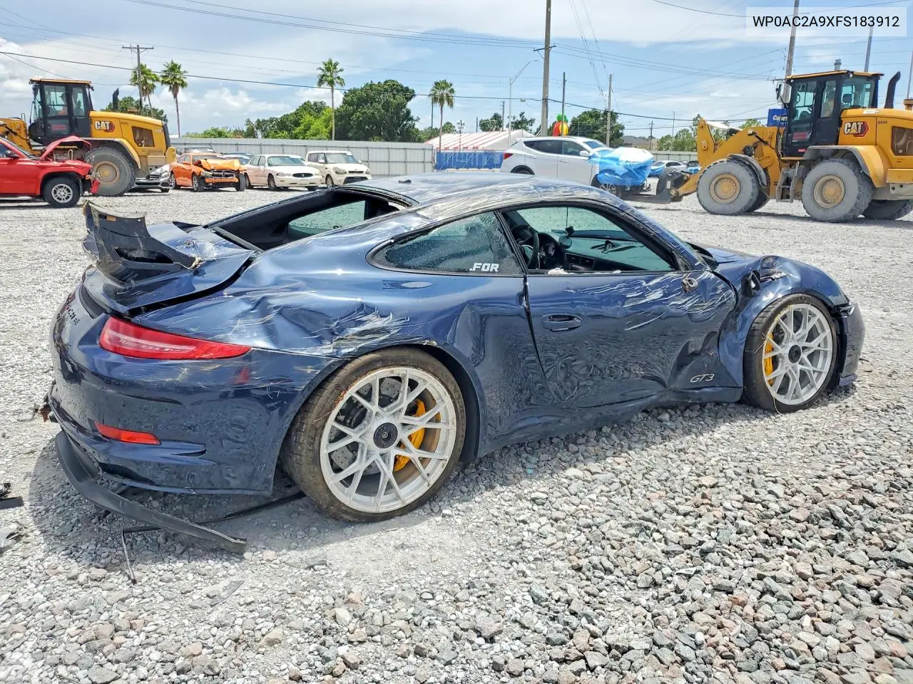 2015 Porsche 911 Gt3 VIN: WP0AC2A9XFS183912 Lot: 85449625