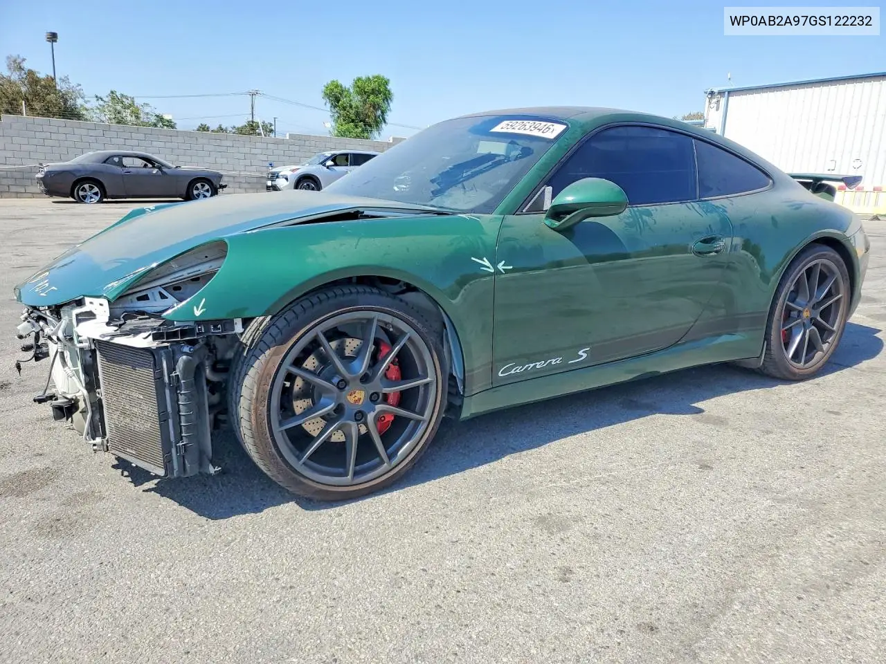 2016 Porsche 911 Carrera S/Carrera 4S/Carrera Gts VIN: WP0AB2A97GS122232 Lot: 59263946