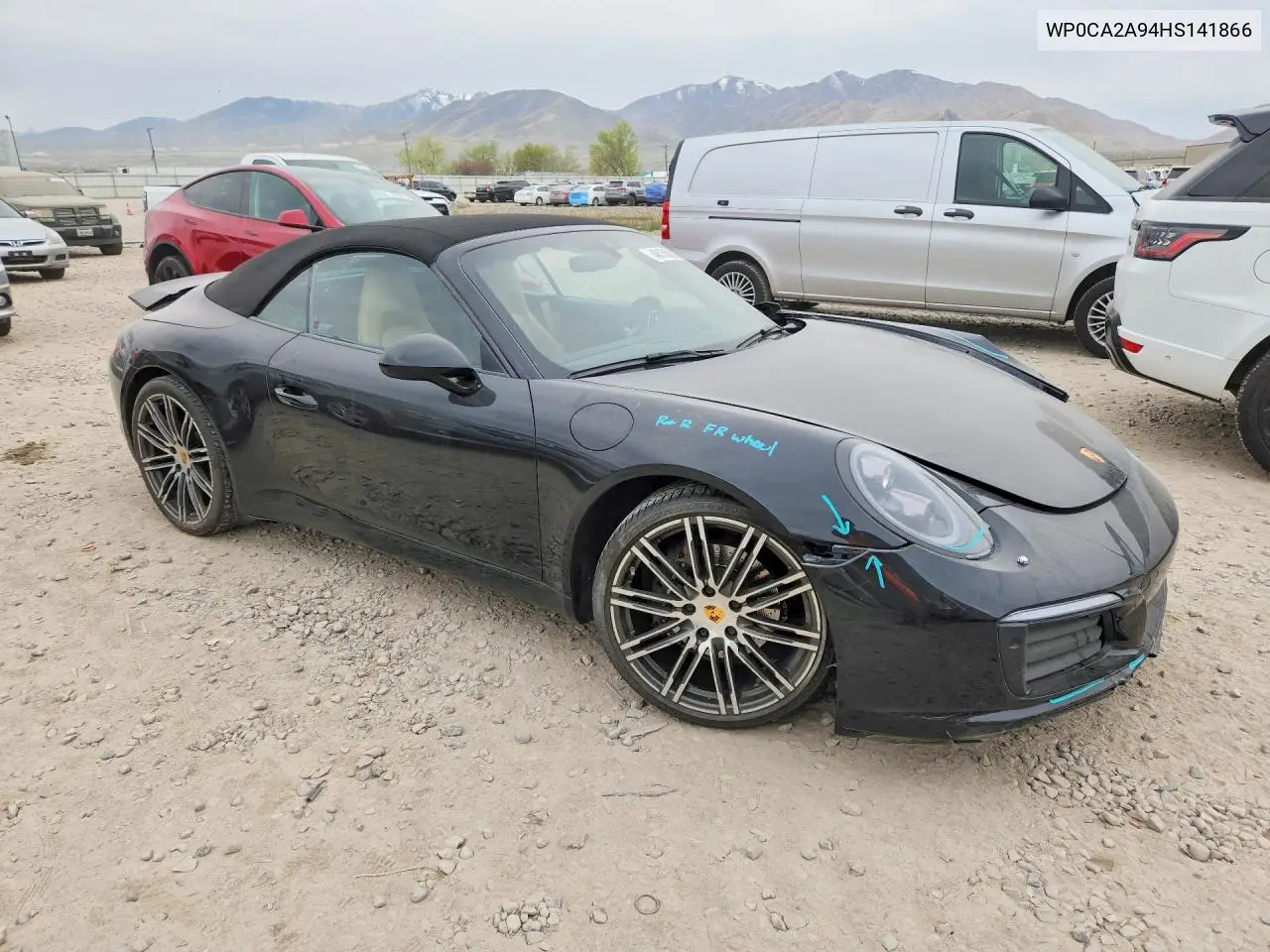 2017 Porsche 911 Carrera VIN: WP0CA2A94HS141866 Lot: 49285266
