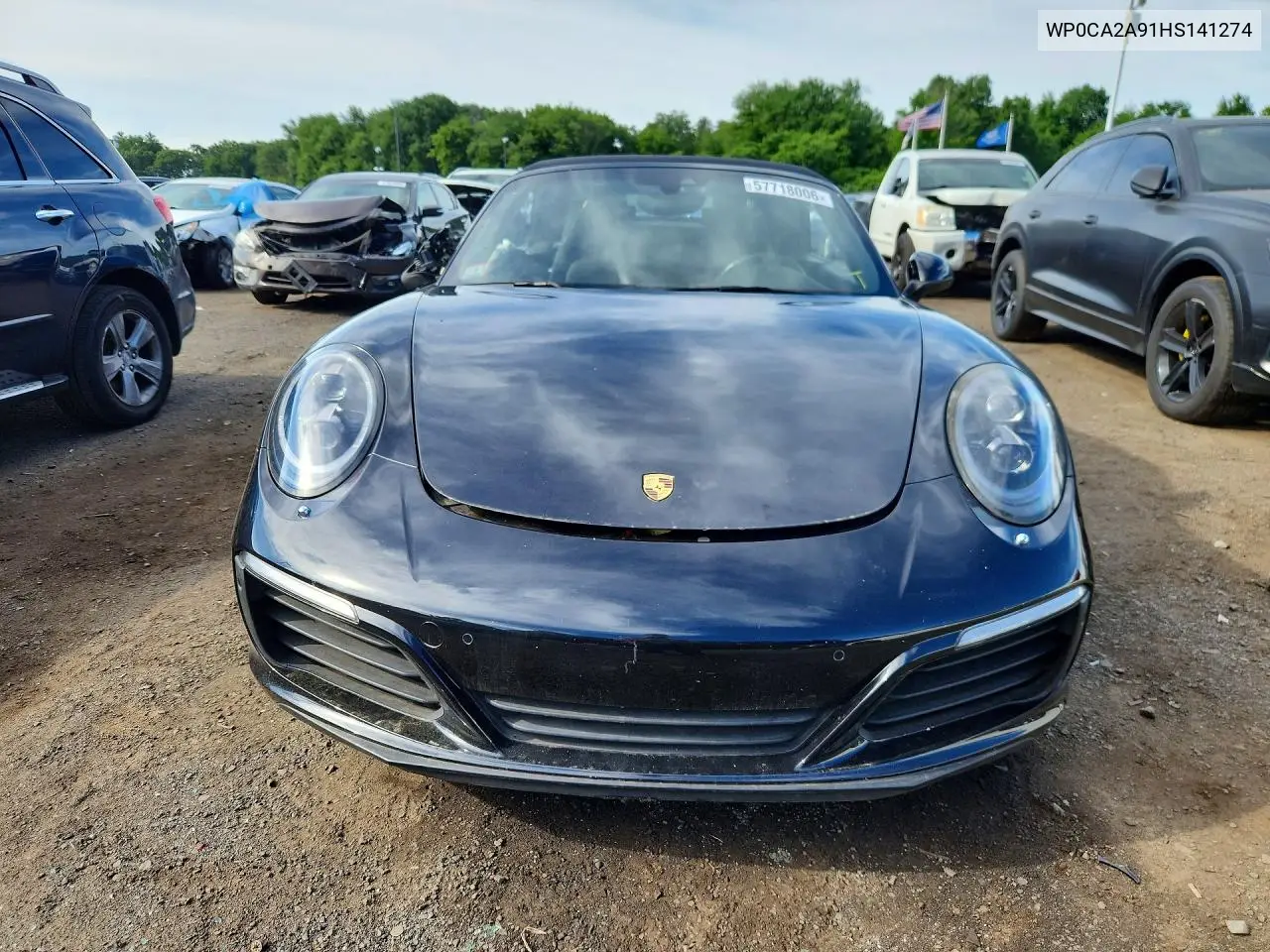 2017 Porsche 911 Carrera VIN: WP0CA2A91HS141274 Lot: 57718006