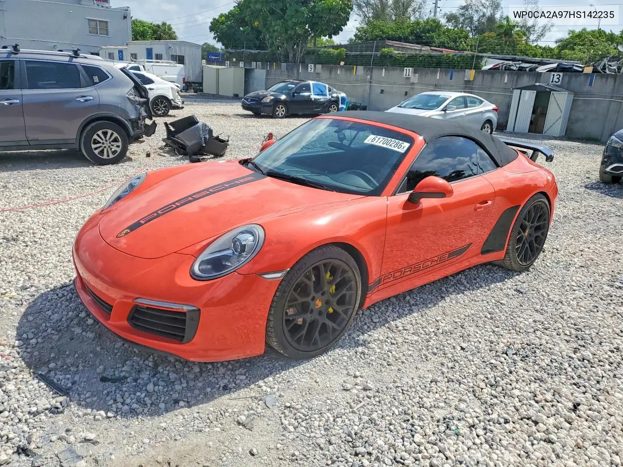 2017 Porsche 911 Carrera VIN: WP0CA2A97HS142235 Lot: 61700286
