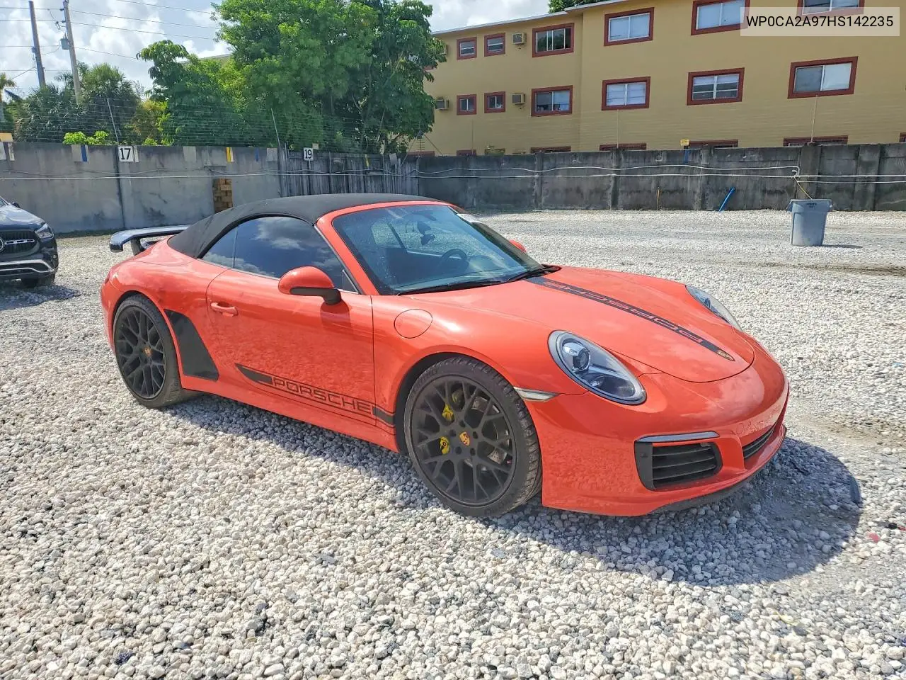 2017 Porsche 911 Carrera VIN: WP0CA2A97HS142235 Lot: 61700286