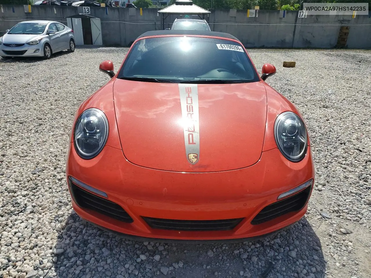 2017 Porsche 911 Carrera VIN: WP0CA2A97HS142235 Lot: 61700286